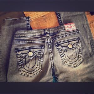 True Religion Billy Big T Gray Jeans